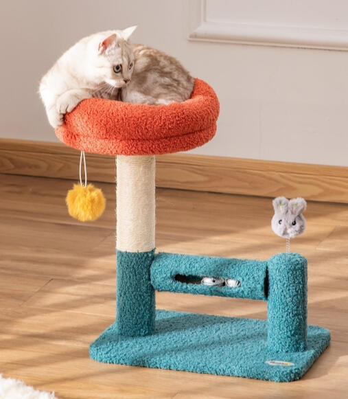 PawHut Cat Tree Scratching with Removable Bed Scratching