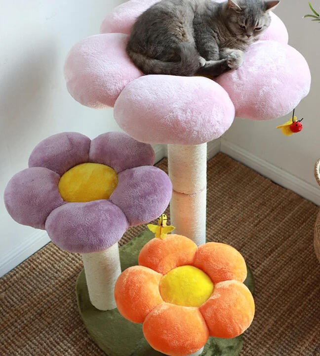 Three Flower Cat Tree