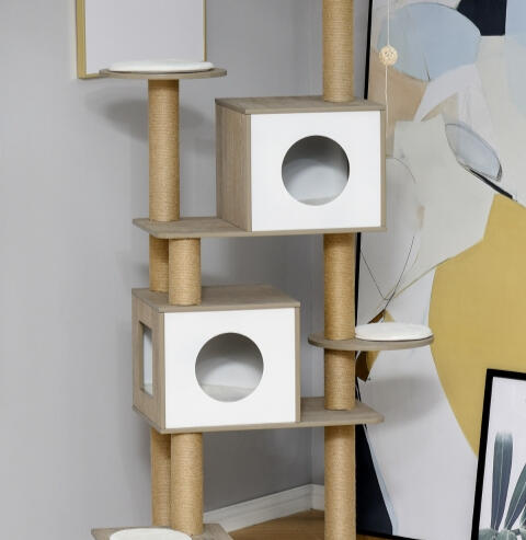 PawHut 69.75&quot; Cat Tree Condo Tower